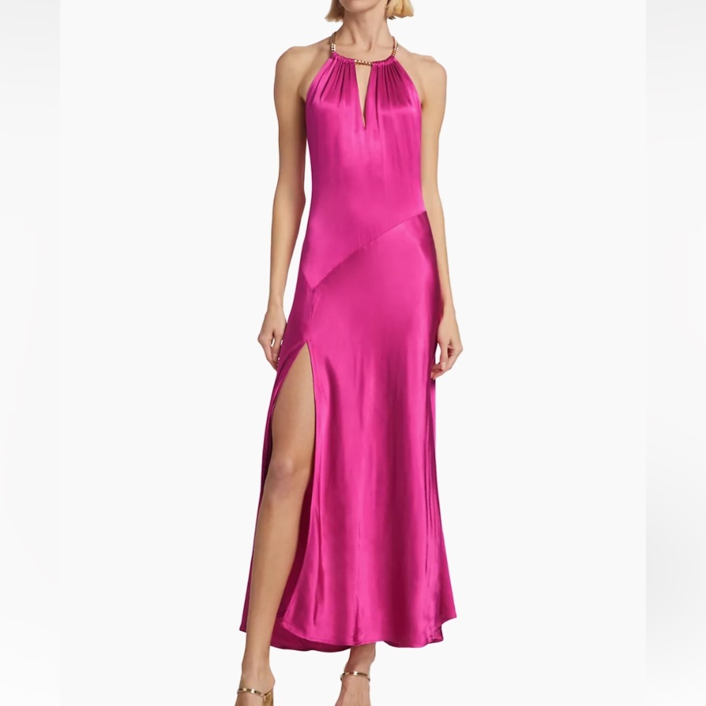 ASTR the label Kazia satin halter dress